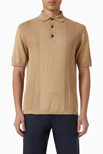 تي شيرت بولو بخطوط سميكة