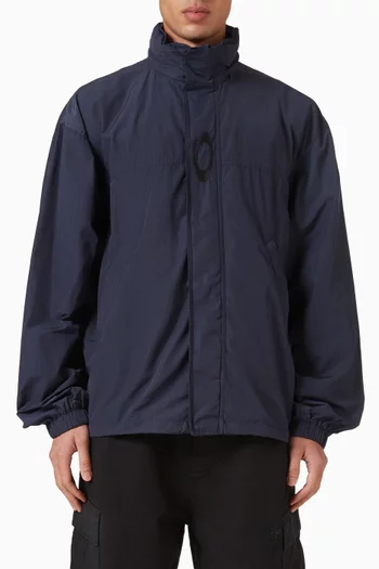 Hooded Rain Jacket in Techno Cotton-poplin