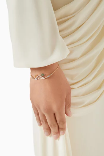 Beach Diamond Bracelet in 9kt Gold