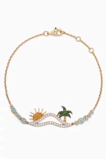 Beach Diamond Bracelet in 9kt Gold