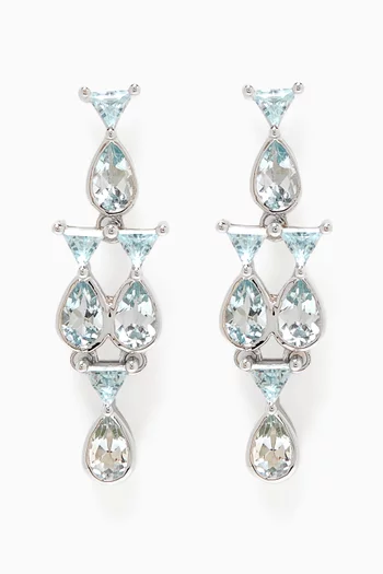 Fish Topaz Drop Earrings in 9kt Gold