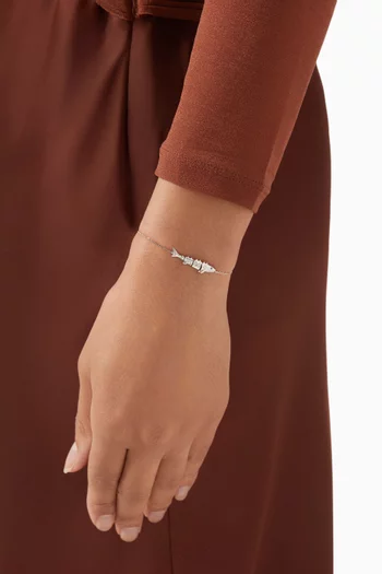 Marlin Diamond Bracelet in 9kt White Gold