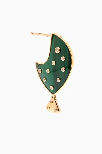 Small Clownfish Single Earring in 9kt Gold