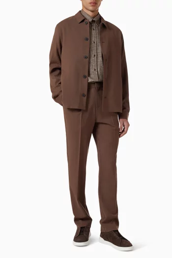 Brushed Shirt in Cotton