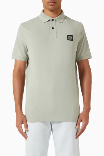 Logo Polo Shirt in Stretch-piqué