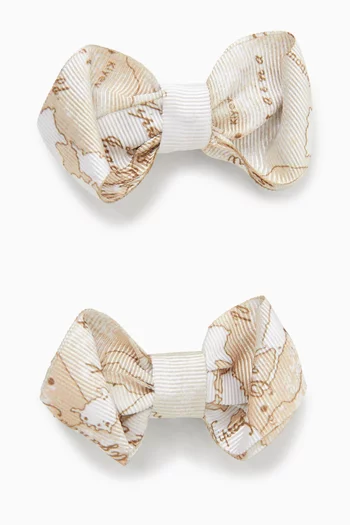 مشابك شعر بعقدة ونقشة خريطة