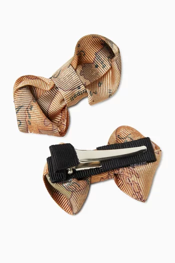 مشابك شعر بعقدة ونقشة خريطة