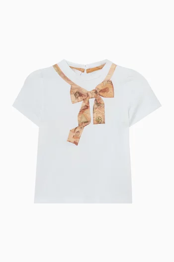 Bow-print Top