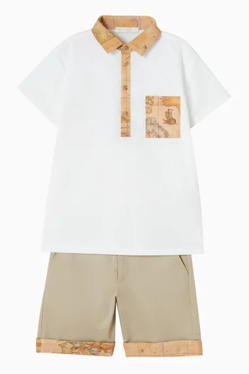 شورت برمودا بنقشة خريطة 