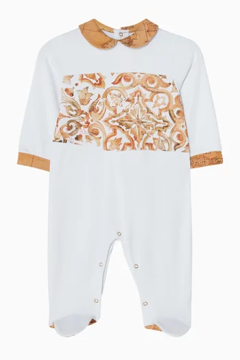 Map-print Pyjamas in Cotton