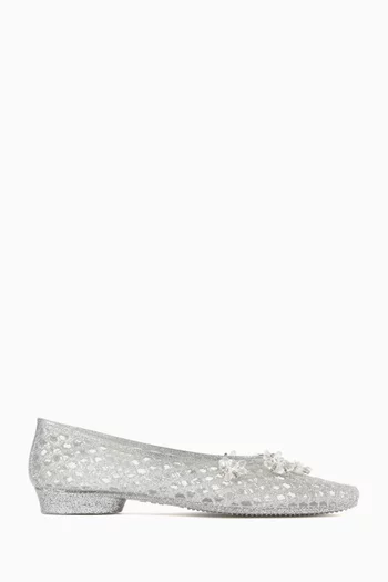 Ivy Ballerina Flats in Rubber Jelly