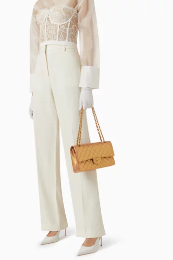 Unused Medium Flap Bag in Quilted Leather