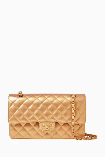 Unused Medium Flap Bag in Quilted Leather