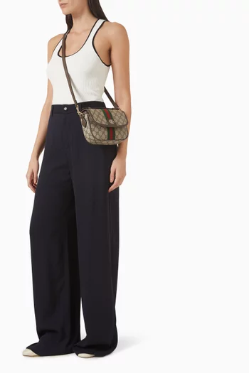 بلوزة بلا أكمام مزيج فيسكوز مضلع