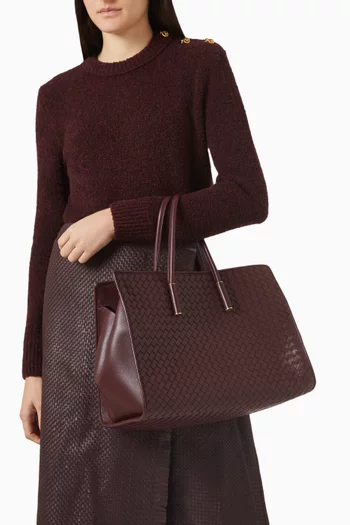 حقيبة يد باربرا جلد مجدول