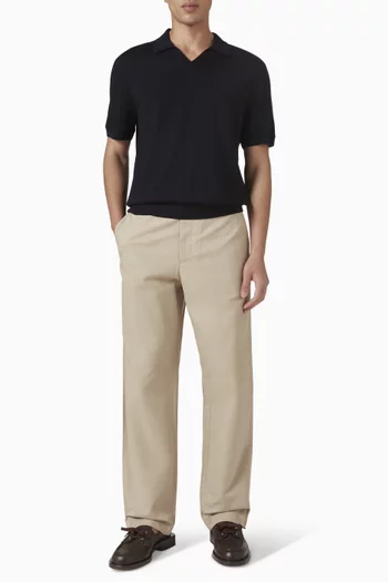 Straight-leg Chino Pants in Cotton