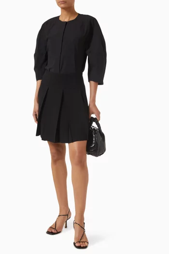 بلوزة قطن بيما بقصة منحوتة