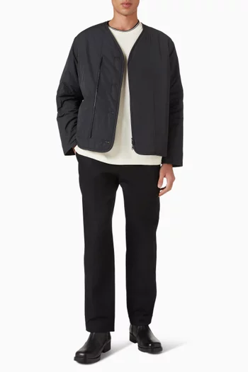 بنطال قنب قطني بقصة مستقيمة