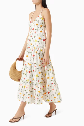 Cove Printed Dress in Cotton