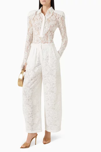 Polo Bodysuit in Lace