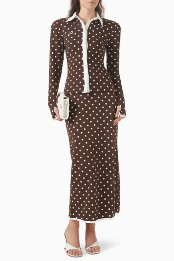 Polka Dot Polo T-shirt