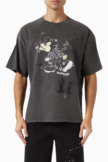 Spit Faded T-shirt in Cotton-jersey