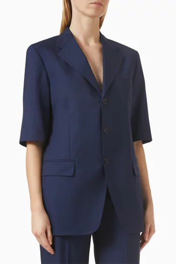 Nadia Oversized Blazer in Virgin Wool