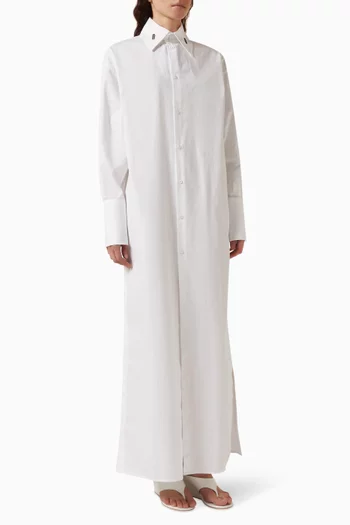 Malik Shirt Dress in Cotton-poplin