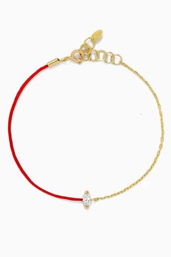 Marquise Diamond Thread Bracelet in 18kt Gold