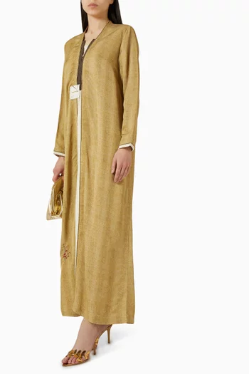 عباية مزينة بتطريزات فيسكوز