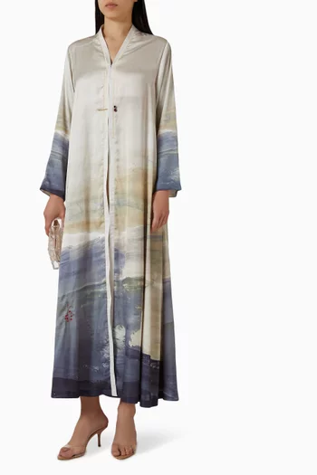 Printed Abaya in Viscose