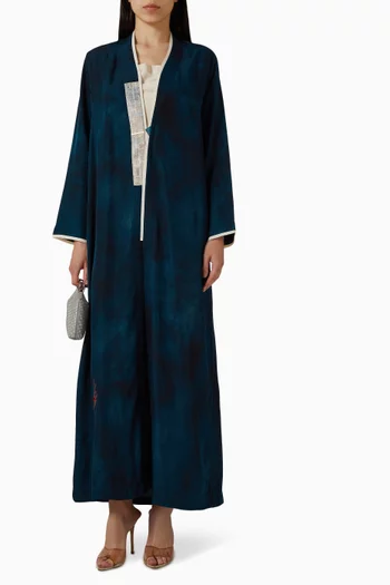 عباية مزينة بنقشة فيسكوز