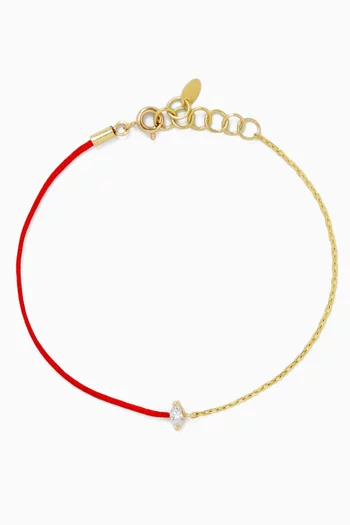 Marquise Diamond Thread Bracelet in 18kt Gold