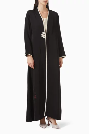 Embroidered Abaya in Viscose