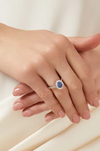 خاتم 1735 مرصع بالماس والياقوت 