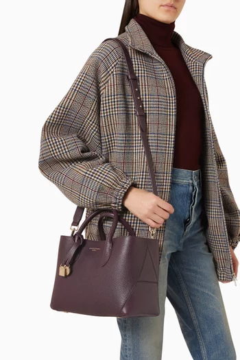 حقيبة يد لندن متوسطة جلد بارز الملمس