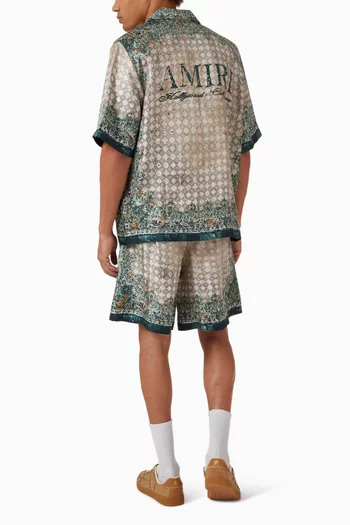 Bandana Bowling Shirt in Silk