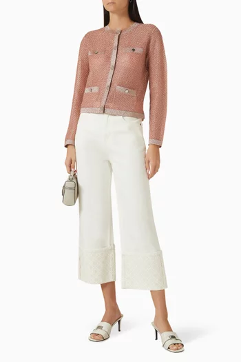 كارديغان كيندرا قماش شبكي