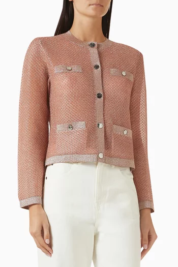 كارديغان كيندرا قماش شبكي