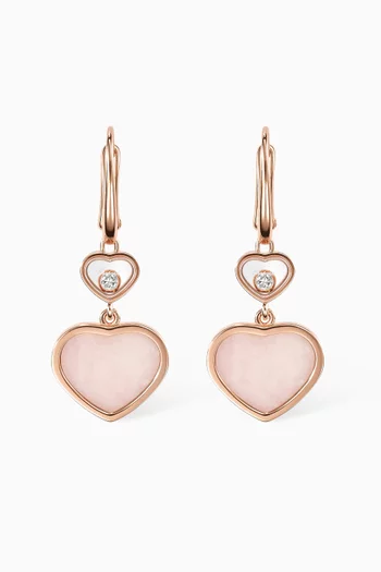 Happy Hearts Earrings in 18kt Rose Gold
