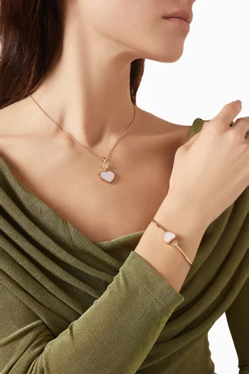 Happy Hearts Diamond Bangle in 18kt Rose Gold