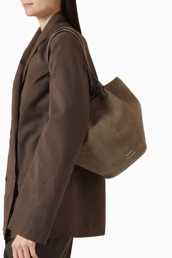 حقيبة يد دويل صغيرة جلد بنقشة جلد التمساح