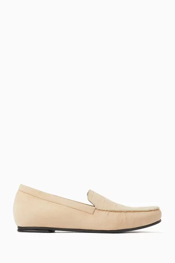 Pesaro Loafers in Croc-embossed Suede
