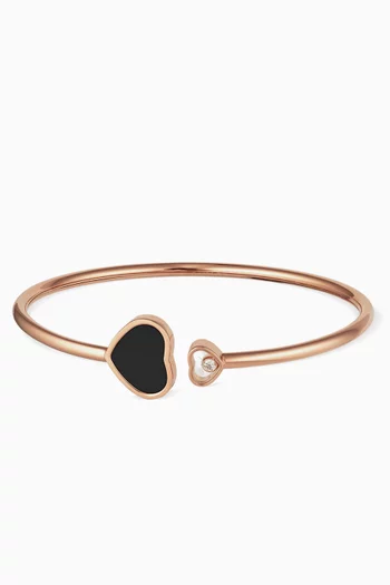 Happy Hearts Bangle in 18kt Rose Gold