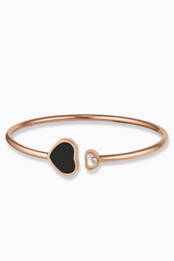 Happy Hearts Bangle in 18kt Rose Gold