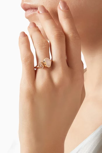 Happy Hearts Ring in 18kt Rose Gold