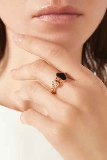 Happy Hearts Ring in 18kt Rose Gold