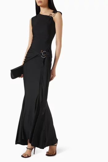 Draped Hardware Gown