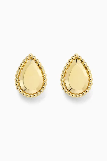 Serpent Bohème 2 S Motif Stud Earrings in 18kt Yellow Gold