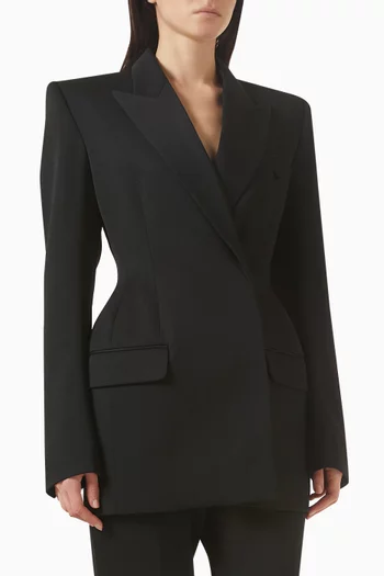 Hourglass Blazer in Heavy Wool